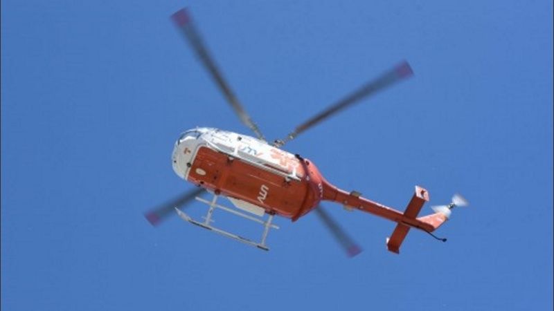 Simulacro de rescate de un avión que se estrella en la isla