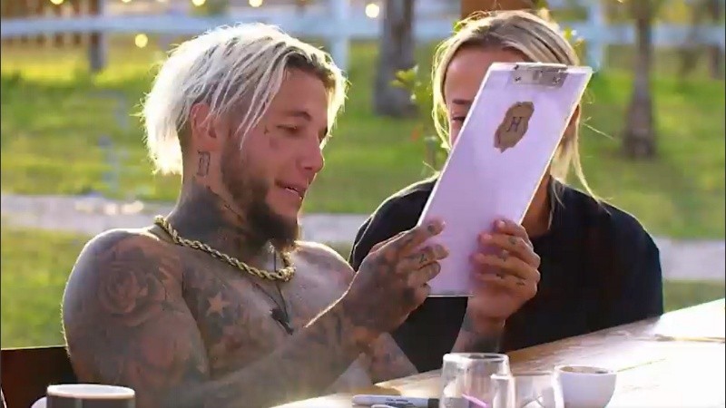 La carta que Alex Caniggia escribió para Mariana Nannis y Charlotte en El Hotel de los famosos