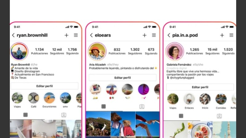 Instagram habilita a sus usuarios a utilizar los pronombres él, ella y elle