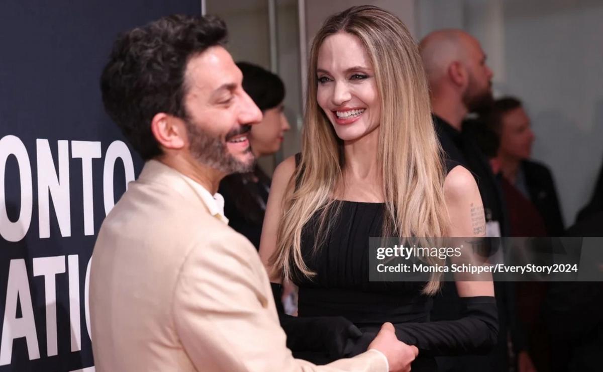Juan Minujín y Angelina Jolie, en el estreno de «Sin sangre»: las imágenes