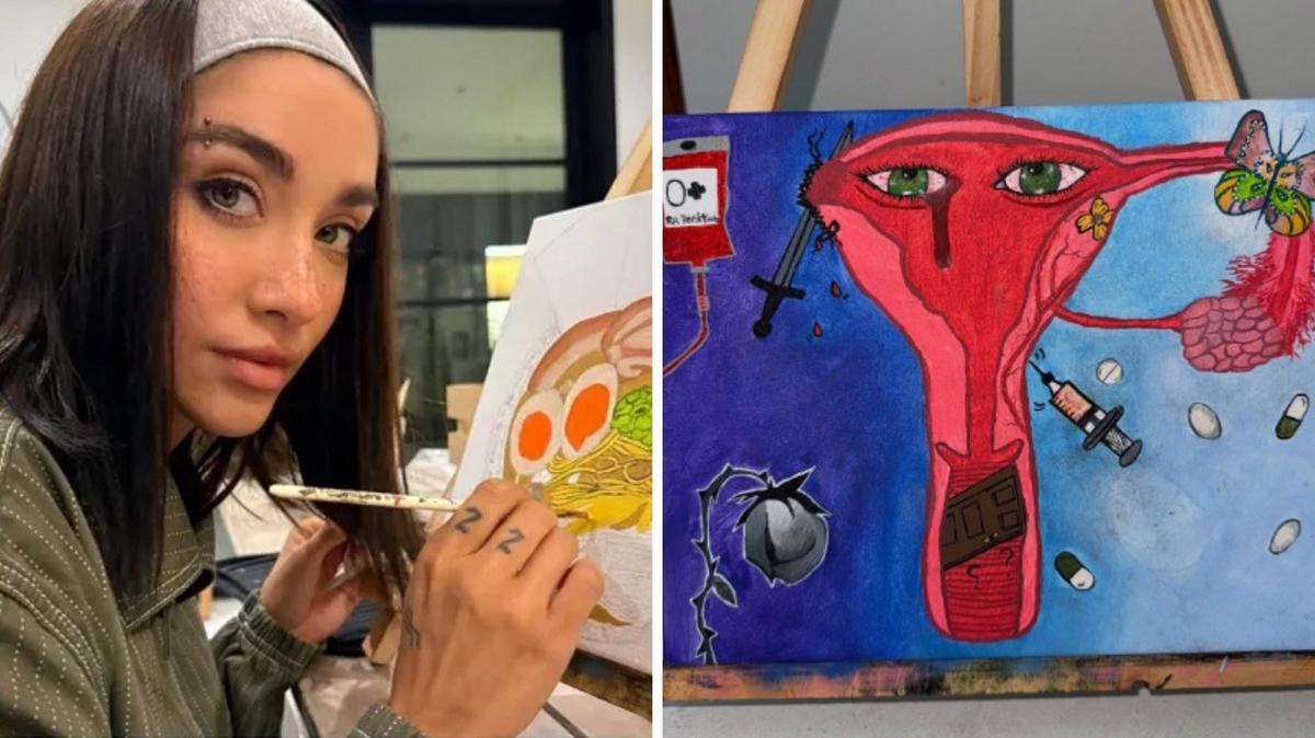 María Becerra conmueve con una pintura dedicada a la pérdida de sus embarazos
