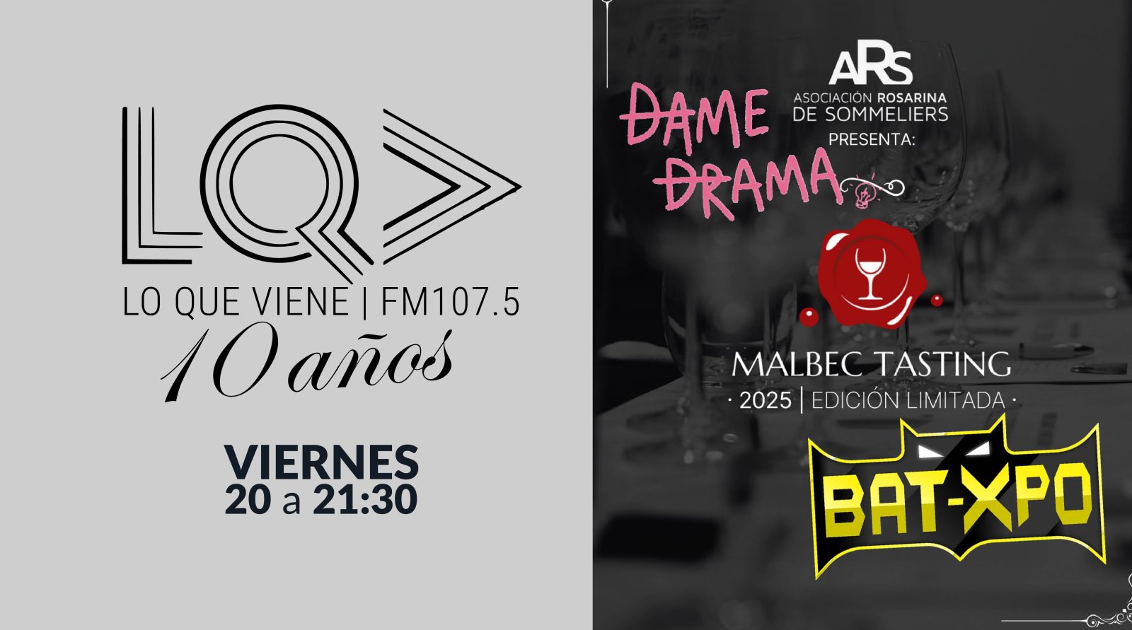 Lo Que Viene: Vinos, teatro y cultura comiquera