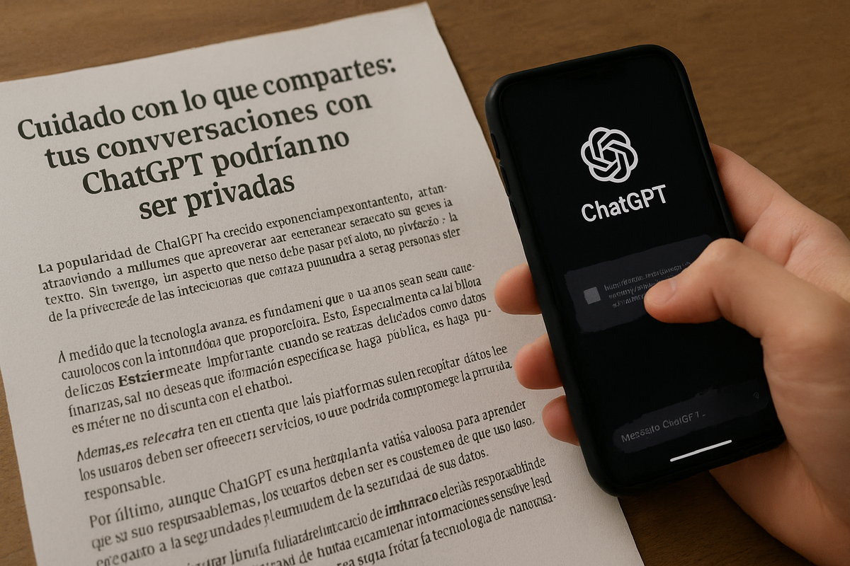 ¿Tus chats con ChatGPT son realmente privados? Una advertencia necesaria