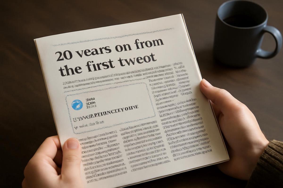 Se cumplen 20 años del primer tweet de Jack Dorsey en Twitter