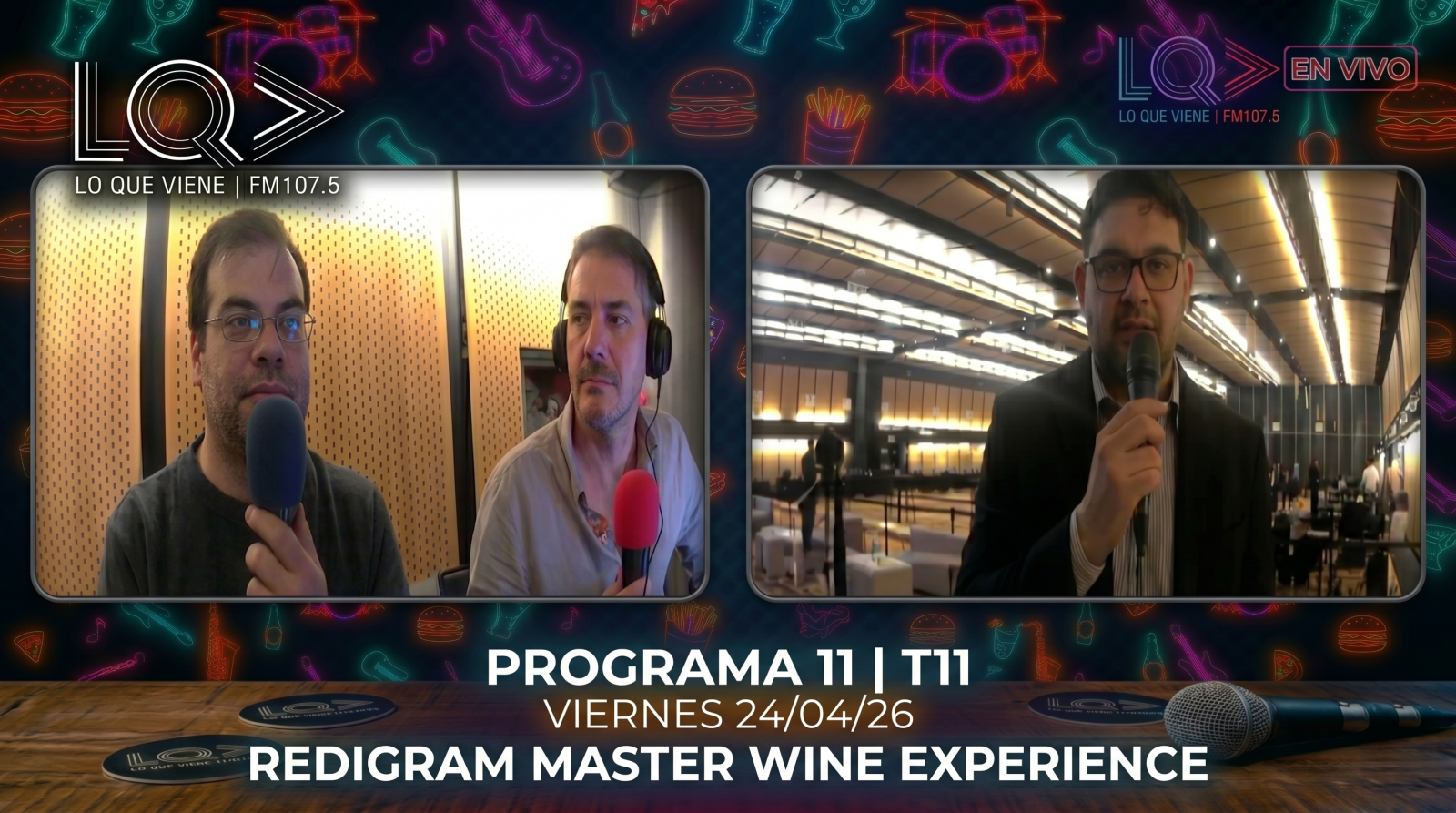 🍷🎙️ Lo Que Viene se sumergió en el Redigram Master Wine Experience: cobertura exclusiva del evento para los amantes del vino