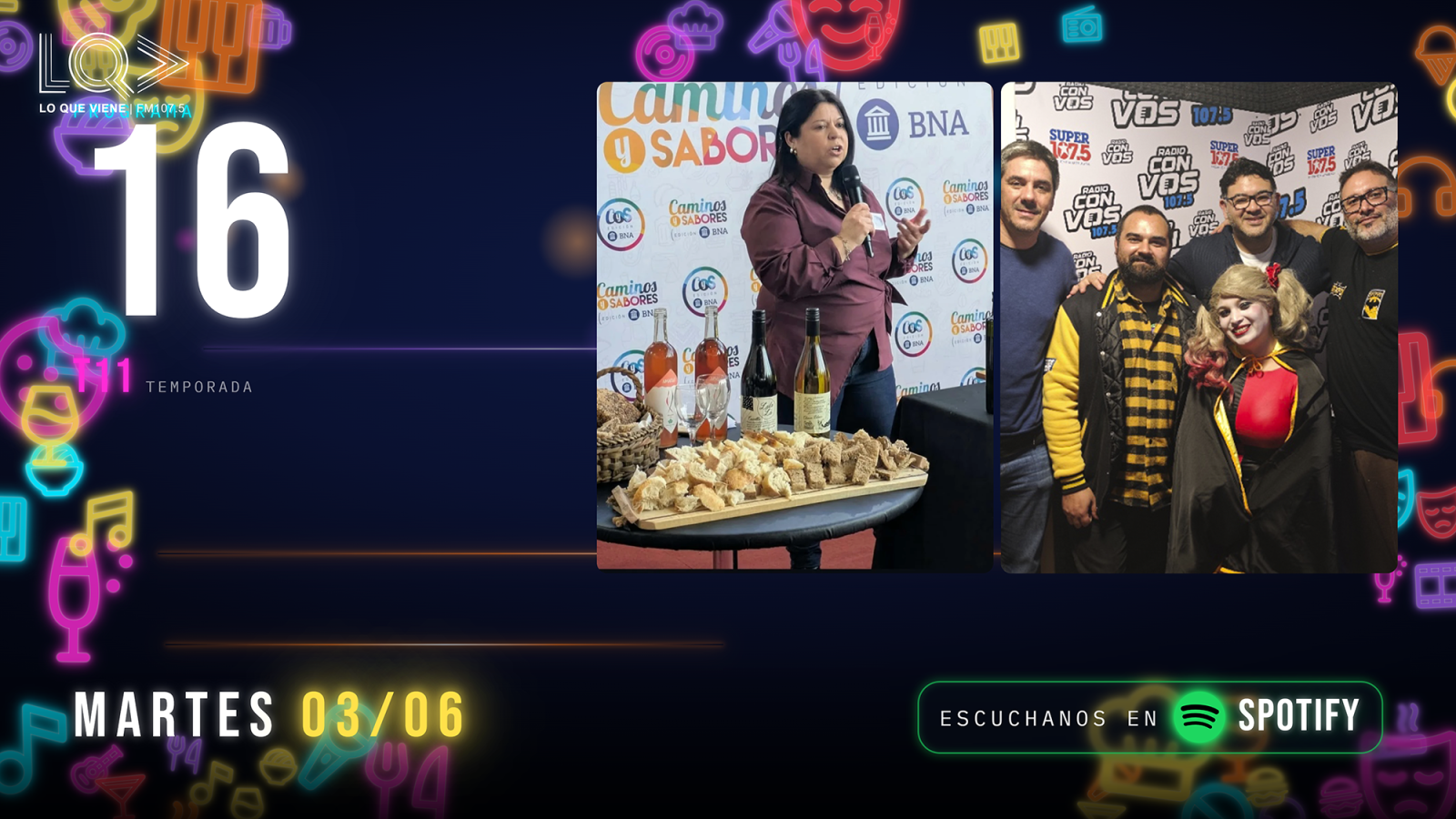 🧀🦇✨ Lo Que Viene combinó quesos y cultura geek: Sandra Vila y la Asociación de Fromageliers en Caminos y Sabores, más Bat-Xpo con invitados internacionales