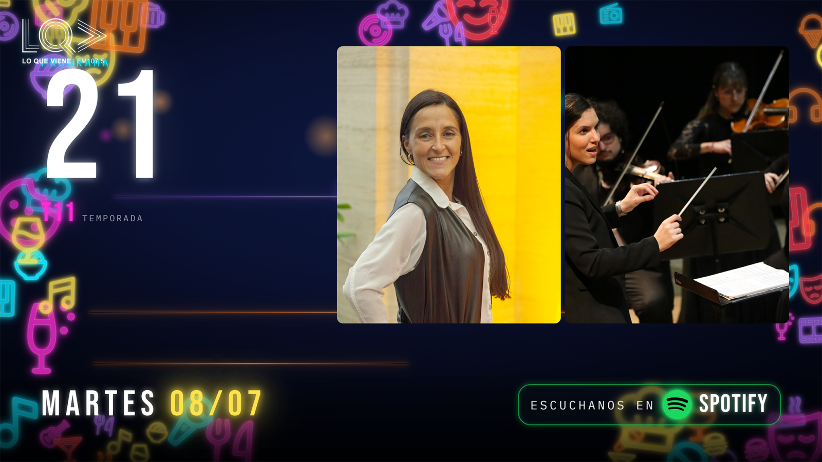 🍷🎻 Lo Que Viene celebró la gastronomía federal y la música clásica: Eliana Esnaola anticipa Caminos y Sabores, y Danisa Alesandroni presenta “Las 8 Estaciones” en El Círculo