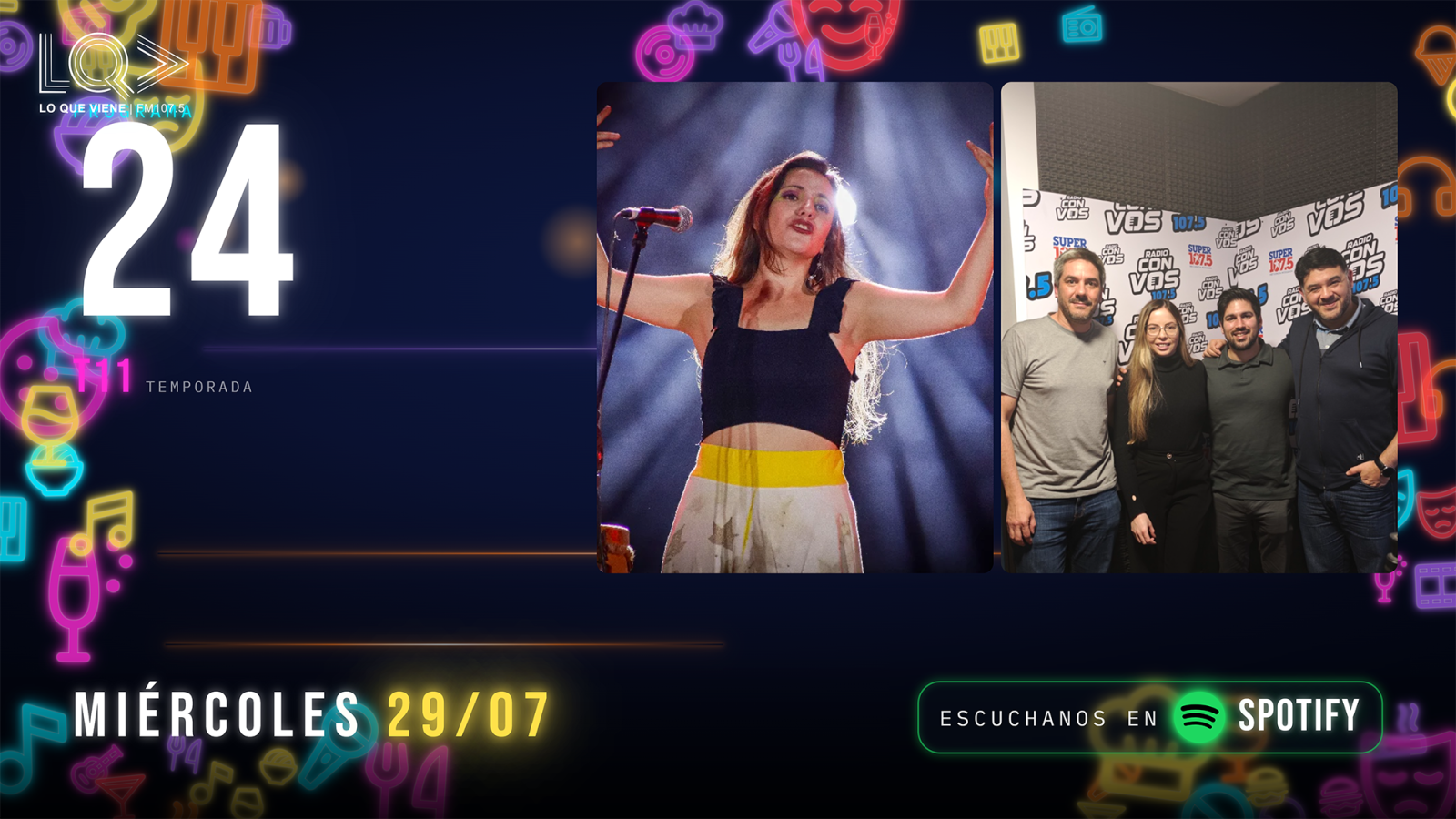 🎵🇧🇷 Lo Que Viene celebró la Pachamama y los sabores de Brasil: Carolina Lorenzatti presenta «Por tu culpa Madre Tierra» y Leonel y Deziane traen Bom Apetite