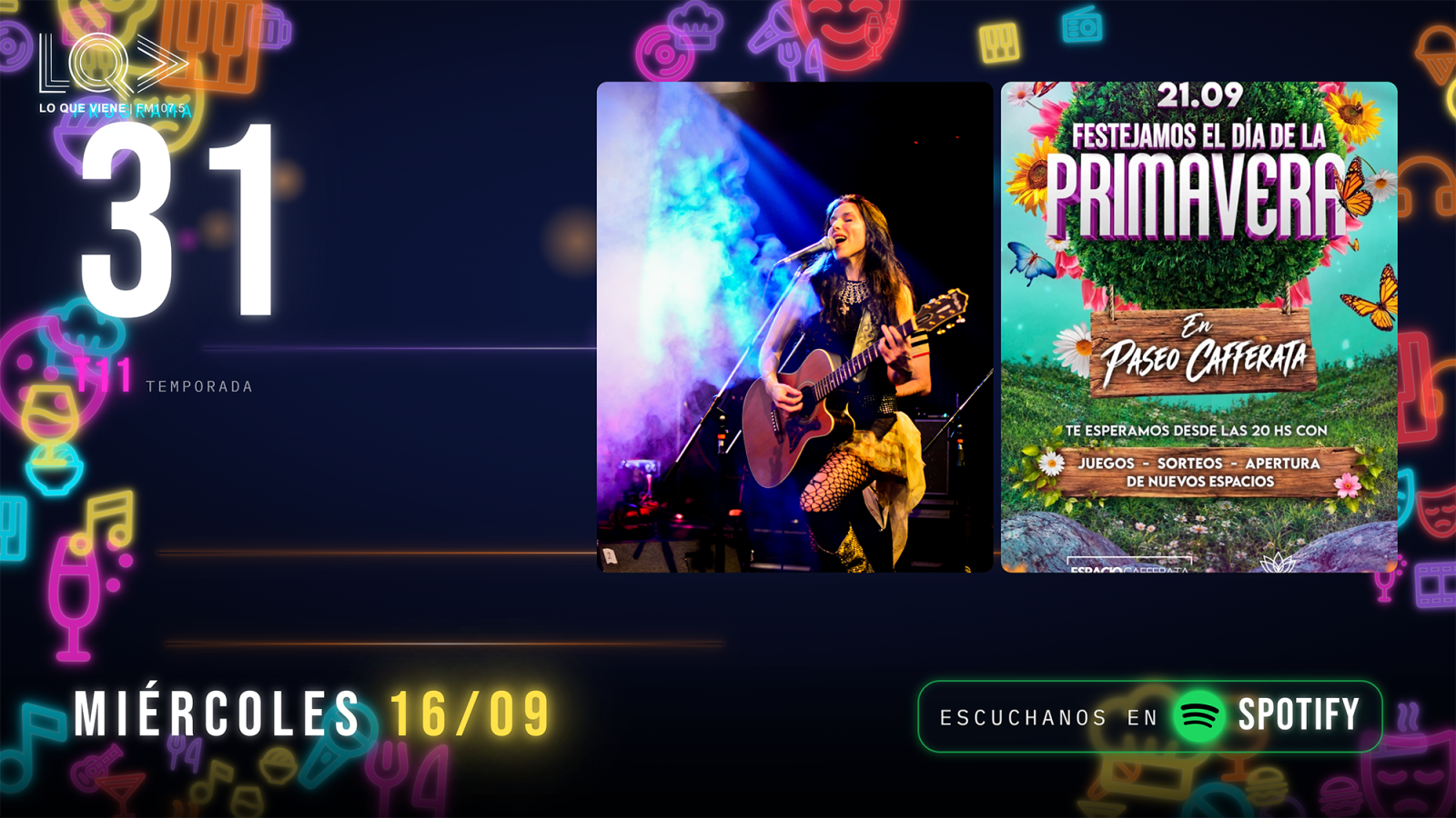 🎶🛍️ Lo Que Viene unió música y paseo: Coral Campopiano presenta sus canciones y Aylen Navone adelanta las novedades de Paseo Cafferata
