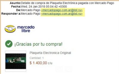 Cuidado: falso mail de Mercado Libre busca robar información.