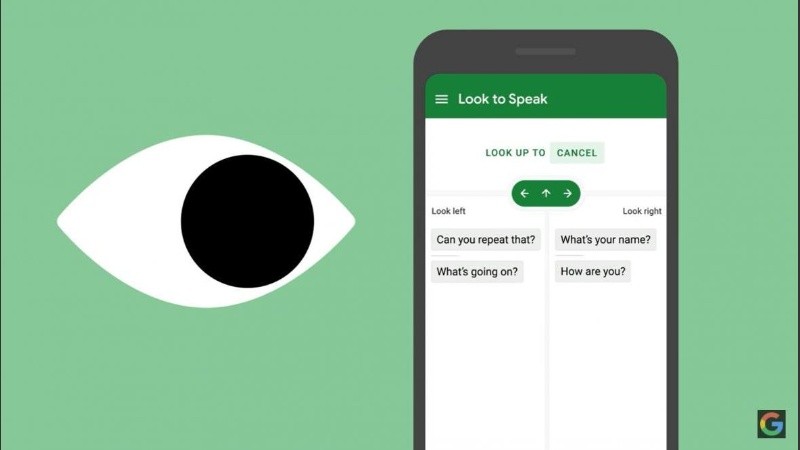 Google lanzó una aplicación para que las personas con discapacidad puedan comunicarse con la mirada