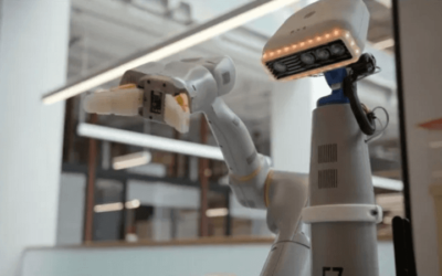 Google empezó a usar robots de limpieza para separar residuos y barrer en sus oficinas