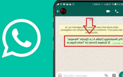 Cómo configurar el teclado para enviar mensajes de WhatsApp con las letras invertidas