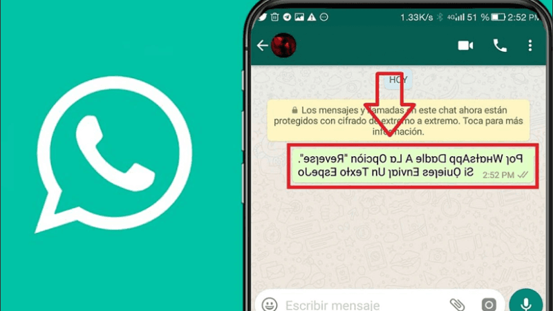 Cómo configurar el teclado para enviar mensajes de WhatsApp con las letras invertidas