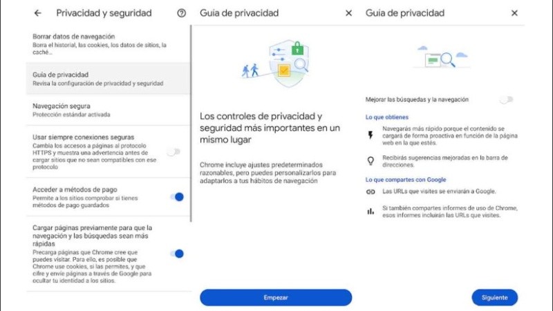Guía de privacidad: Google Chrome lanzó un tutorial para configurar sus opciones de protección de datos