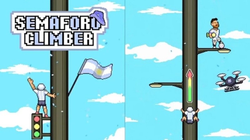 «Semáforo Climber», el juego inspirado en los alocados festejos por el triunfo de la Scaloneta en el Mundial de Qatar