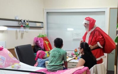 Papá Noel rosarino cumple 20 años de alegrar al Vilela, donde salvaron a su hijo