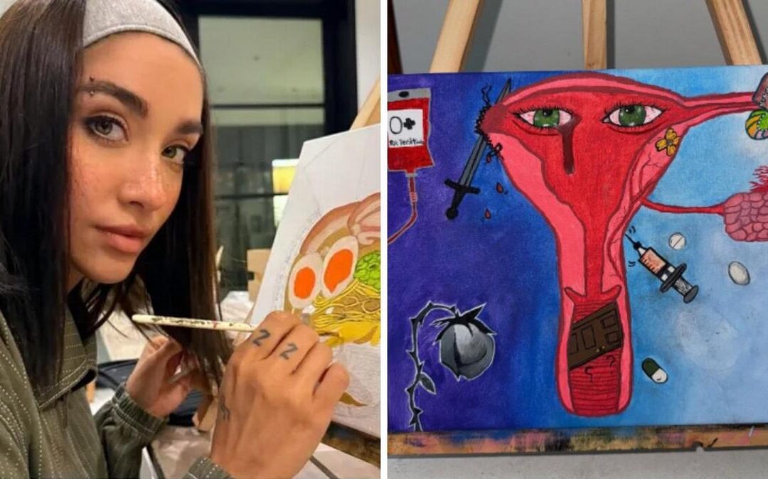 María Becerra conmueve con una pintura dedicada a la pérdida de sus embarazos