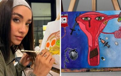 María Becerra conmueve con una pintura dedicada a la pérdida de sus embarazos