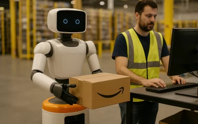 La automatización de Amazon: robots reemplazan a trabajadores en almacenes