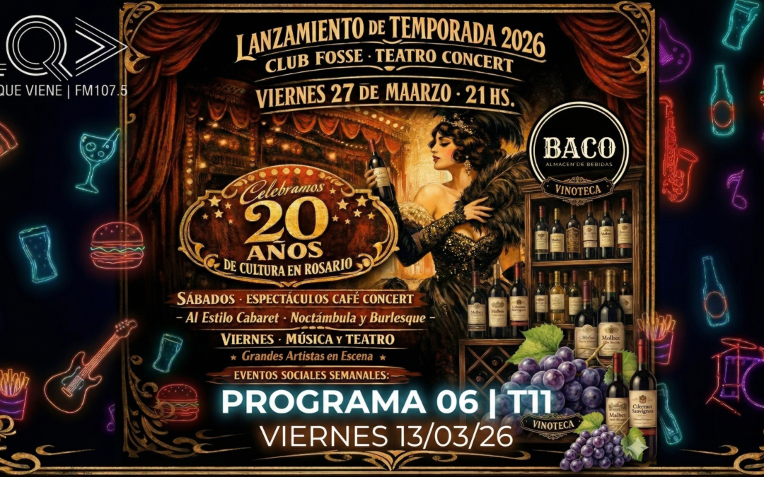 💃🍷 Lo Que Viene arrancó el año con danza y nuevas propuestas: Club Fosse anuncia su temporada 2026 y Baco Almacén de Bebidas llega con todo